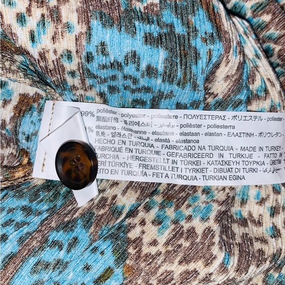 Zara Snake Print Midi Long Sleeve Dress Size Small NWT - Picture 11 of 12